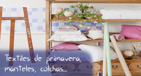 primavera telas textiles decoración Isla Mueble manteles y mantelerias onliine