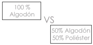 algodon 100 poliester 50 algodon 50 composicion casa y mantel