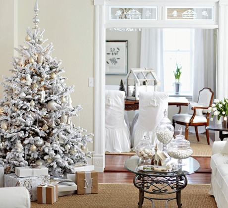decoracion-navidad-casa y mantel